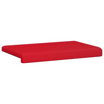 Bankkissen Kunstleder Rot Tiefe 35 cm