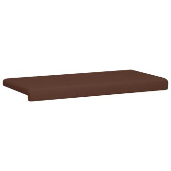 Bankkissen Kunstleder Braun Tiefe 35 cm