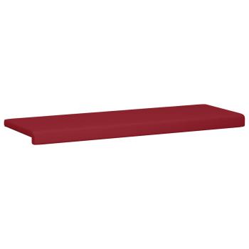 Bankkissen Kunstleder Weinrot Tiefe 35 cm