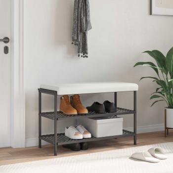 ARDEBO.de - Bankkissen Kunstleder Weiß Tiefe 35 cm