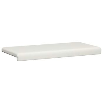 Bankkissen Kunstleder Weiß Tiefe 35 cm