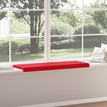 Bankkissen Kunstleder Rot Tiefe 35 cm