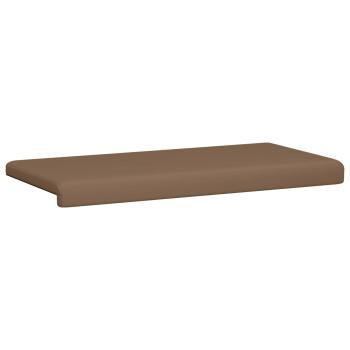 Bankkissen Kunstleder Cappuccino Tiefe 35 cm