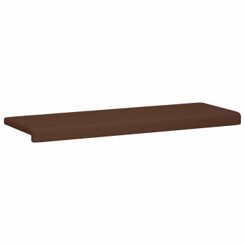 Bankkissen Kunstleder Braun Tiefe 35 cm