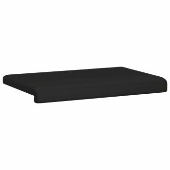 Bankkissen Kunstleder Schwarz Tiefe 35 cm