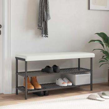 ARDEBO.de - Bankkissen Kunstleder Weiß Tiefe 35 cm