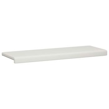 Bankkissen Kunstleder Weiß Tiefe 35 cm