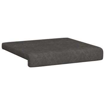 Bankkissen 2 stk. Kunstleder Schwarz Tiefe 35 cm