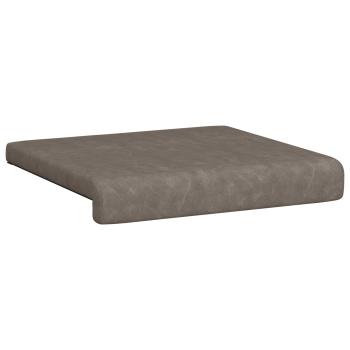 Bankkissen 2 stk. Kunstleder Grau Tiefe 35 cm