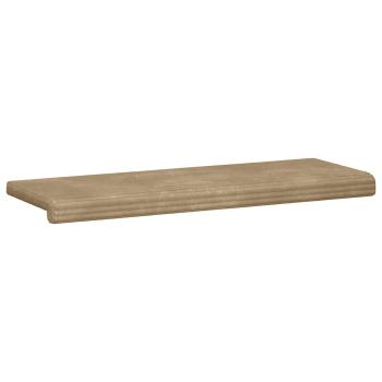 Bankkissen Plüschcord Taupe Tiefe 35 cm