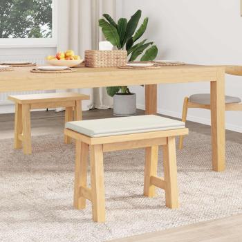 Bankkissen Plüschcord Creme Tiefe 35 cm