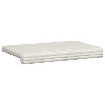 Bankkissen Plüschcord Creme Tiefe 35 cm