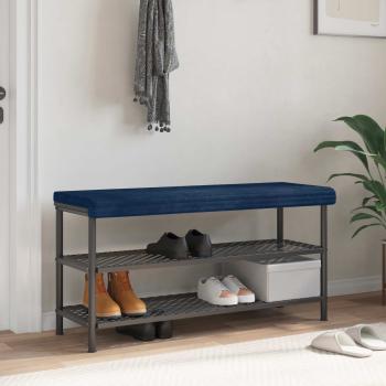 ARDEBO.de - Bankkissen Plüschcord Marineblau Tiefe 35 cm