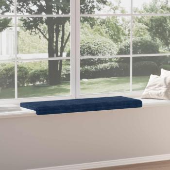 Bankkissen Plüschcord Marineblau Tiefe 35 cm