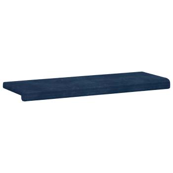 Bankkissen Plüschcord Marineblau Tiefe 35 cm