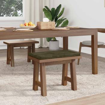 Bankkissen Plüschcord Grün Tiefe 35 cm
