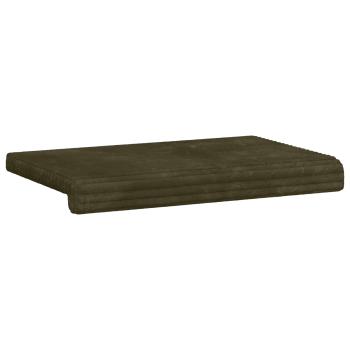 Bankkissen Plüschcord Grün Tiefe 35 cm
