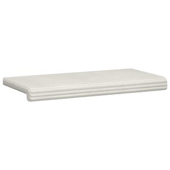 Bankkissen Plüschcord Creme Tiefe 35 cm