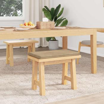 Bankkissen Plüschcord Taupe Tiefe 35 cm
