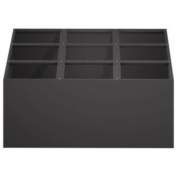 Garten-Pflanzgefäß Schwarz 100 x 100 x 20 cm