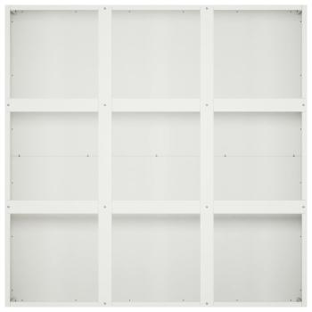 Garten-Pflanzgefäß Weiß 100 x 100 x 30 cm Kaltgewalzter Stahl