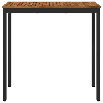Gartenbar-Tisch Natürlich und Schwarz 108,5 x 55 x 105 cm