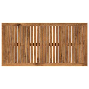 Gartenbar-Tisch Natürlich und Schwarz 108,5 x 55 x 105 cm