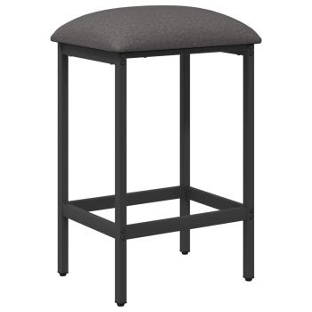 Barhocker Hellgrau 40 x 32 x 74 cm Holzwerkstoff