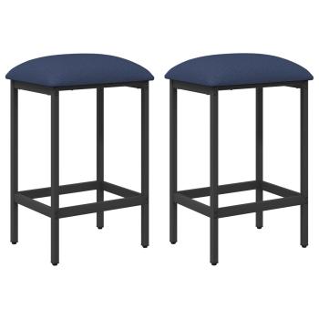 Barhocker 2 stk. Blau 40 x 32 x 64 cm Holzwerkstoff