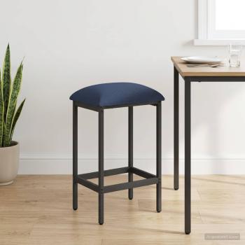 ARDEBO.de - Barhocker Blau 40 x 32 x 64 cm Holzwerkstoff