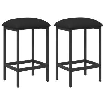 Barhocker 2 Stk. Schwarz 40 x 32 x 74 cm Holzwerkstoff