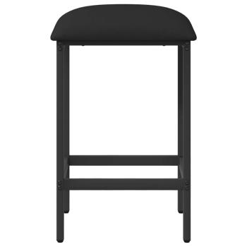 Barhocker 2 Stk. Schwarz 40 x 32 x 74 cm Holzwerkstoff