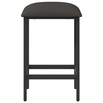 Barhocker 2 Stk. Dunkelgrau 40 x 32 x 64 cm Holzwerkstoff