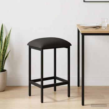 ARDEBO.de - Barhocker Dunkelgrau 40 x 32 x 64 cm Holzwerkstoff