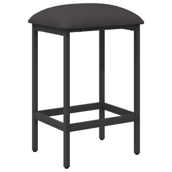 Barhocker Dunkelgrau 40 x 32 x 64 cm Holzwerkstoff
