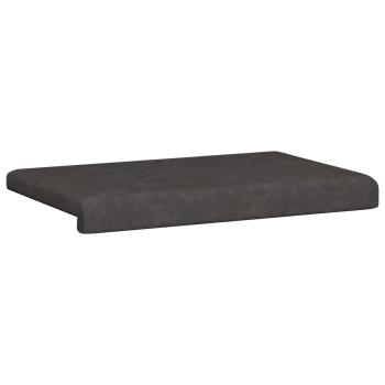 Bankkissen Kunstleder Schwarz Tiefe 35 cm