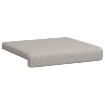 Bankkissen 2 stk. Sherpa-Stoff Hellgrau Tiefe 35 cm