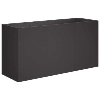 Garten-Pflanzgefäß Schwarz 120 x 40 x 60 cm Kaltgewalzter Stahl