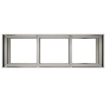 Garten-Pflanzgefäß Silber 120 x 40 x 60 cm Edelstahl