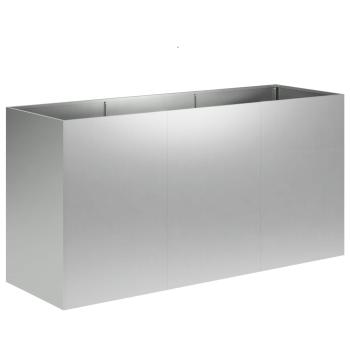 Garten-Pflanzgefäß Silber 120 x 40 x 60 cm Verzinkter Stahl