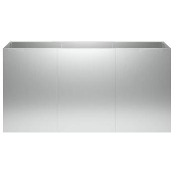 Garten-Pflanzgefäß Silber 120 x 40 x 60 cm Verzinkter Stahl