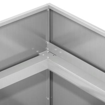 Garten-Pflanzgefäß Silber 120 x 40 x 60 cm Verzinkter Stahl