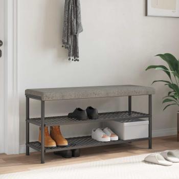 ARDEBO.de - Bankkissen Kunstwildleder Hellgrau Tiefe 35 cm