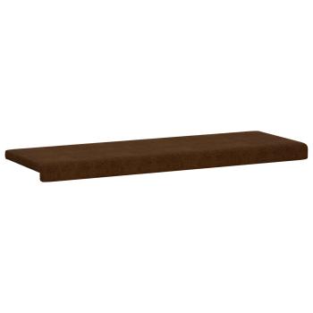Bankkissen Kunstwildleder Braun Tiefe 35 cm