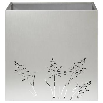 Garten-Pflanzgefäß Silber 50 x 50 x 49 cm Edelstahl