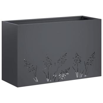 Garten-Pflanzgefäß Anthrazit 80 x 20 x 49 cm