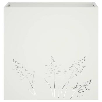 Garten-Pflanzgefäß Weiß 50 x 30 x 49 cm Kaltgewalzter Stahl