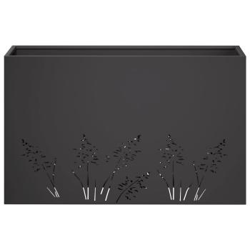 Garten-Pflanzgefäß 2 Stk. Schwarz 80 x 30 x 49 cm