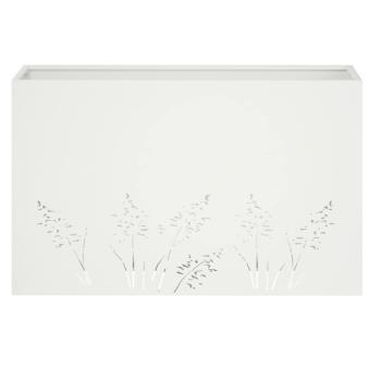 Garten-Pflanzgefäß 2 Stk. Weiß 80 x 20 x 49 cm
