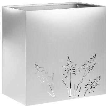 Garten-Pflanzgefäß Silber 50 x 30 x 49 cm Verzinkter Stahl